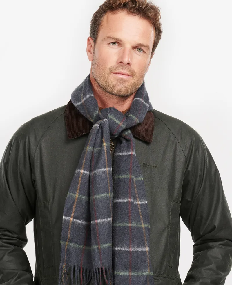 Barbour Tattersall Lambswool Scarf Country Mix-2